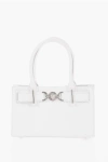 Versace Solid Color Leather Medusa'95 Tote Bag With Silver-tone Hard
