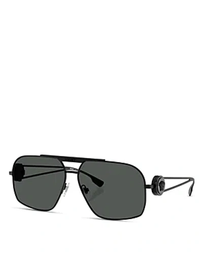 Versace Solid Pilot Sunglasses, 62mm In Black