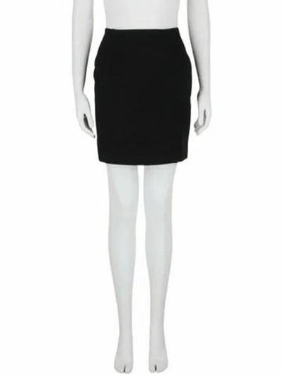 Pre-owned Versace Solid Skirt W/ Tags In Black