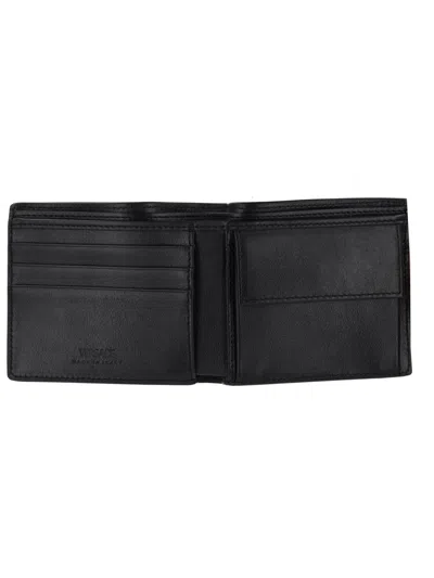 Versace Sophisticated Leather Wallet In Black