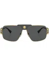 Versace Special Project Square-frame Sunglasses In Gold