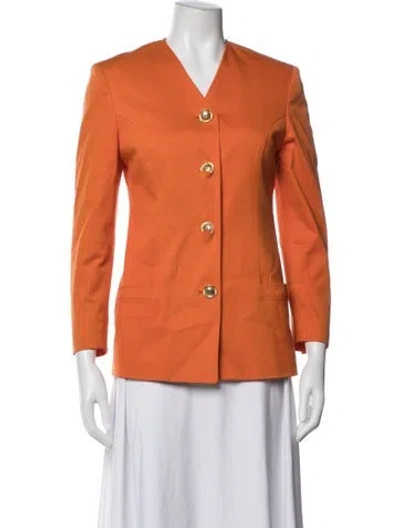 Pre-owned Versace Sport Blazer In Orange
