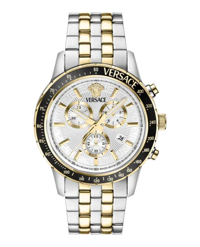 Versace Sport Chrono Bracelet Watch In Gold