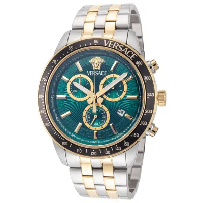 Versace Sport Chrono Men's Watch In Metallic