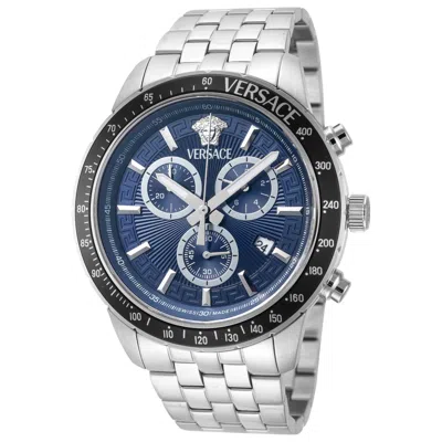 Versace Sport Chrono Men's Watch In Silver