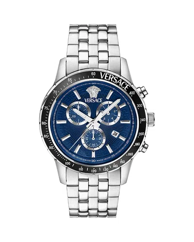 VERSACE SPORT CHRONOGRAPH BRACELET WATCH, 44MM