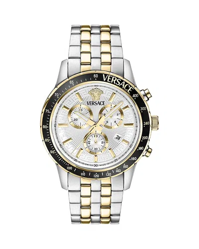 VERSACE SPORT CHRONOGRAPH BRACELET WATCH, 44MM