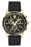 Versace Sport Chrono 44mm In Black/gold