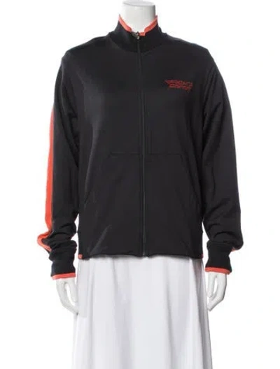 Pre-owned Versace Sport Nylon Bomber Jacket In Gray