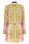 Versace Dress Silk Twill Print Spring Barocco Foulard Pn 1 In Multi