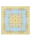 Versace Spring Barocco Printed Silk Scarf In Multi