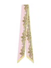 Versace Barocco-print Scarf In Pink