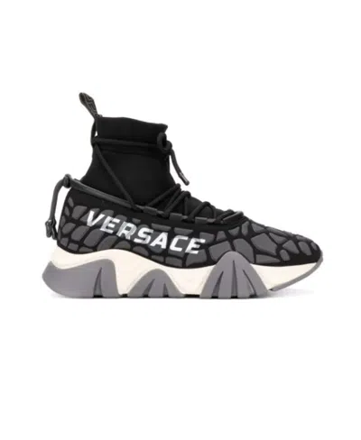VERSACE SQUALO DRAWSTRING CASUAL SNEAKERS