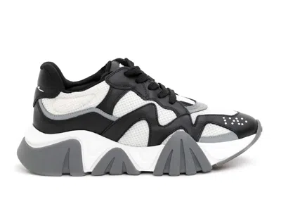 Pre-owned Versace Squalo Mesh (women's) Sneakers In White/black