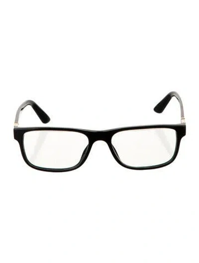 Pre-owned Versace Square Eyeglasses In Blue
