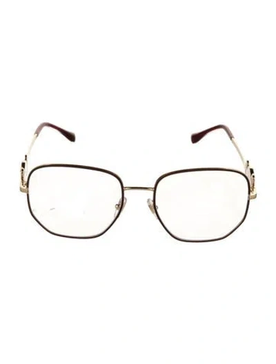 Pre-owned Versace Square Eyeglasses In Multi