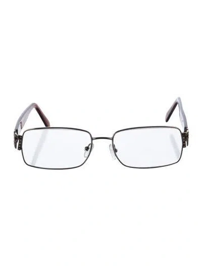 Pre-owned Versace Square Eyeglasses In Multi