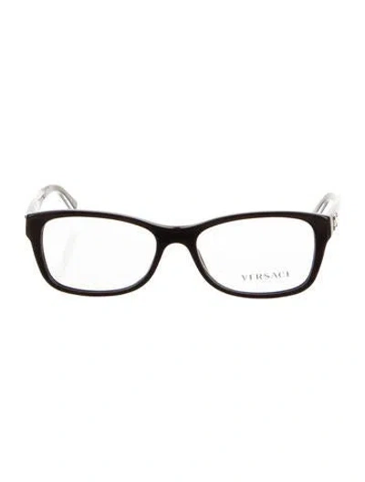 Pre-owned Versace Square Eyeglasses In Purple
