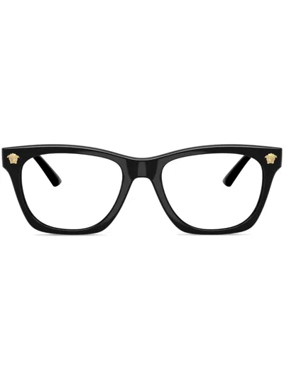 Versace Square-frame Glasses In Black