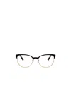 Versace Square-frame Glasses In Black