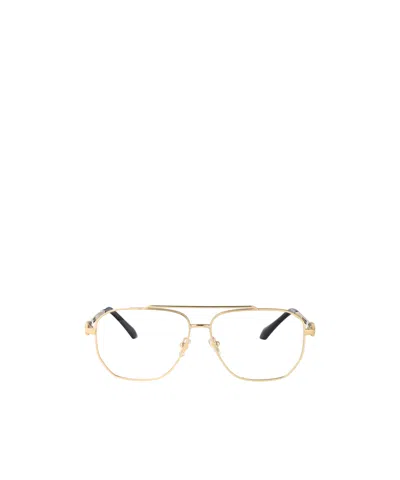 Versace Square-frame Glasses In Brown