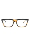 Versace Square-frame Glasses In Brown