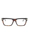 Versace Square-frame Glasses In Brown