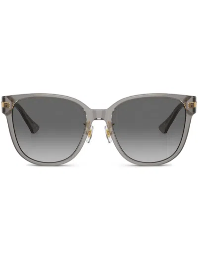 Versace Sonnenbrille Mit Eckigem Gestell In Gray