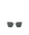 Versace Logo-embossed Square-frame Sunglasses