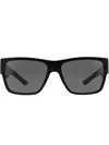 Versace Square-frame Sunglasses In Black