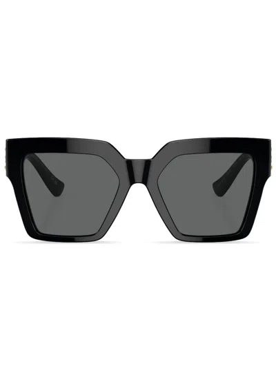 Versace Square-frame Sunglasses In Black