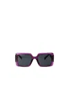 Versace Square-frame Sunglasses In Black