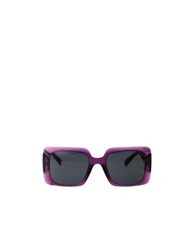 Versace Square-frame Sunglasses In Black