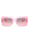 Versace Square-frame Sunglasses In Pink