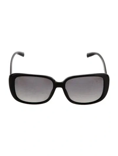 Pre-owned Versace Square Gradient Sunglasses In Black