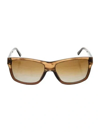 Pre-owned Versace Square Gradient Sunglasses In Neutral