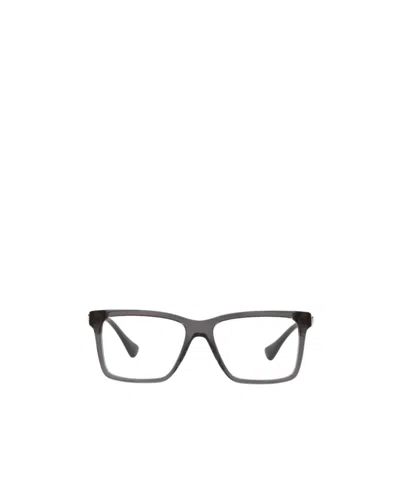 Versace Square Logo Flat Mirror In Gray
