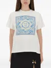 Versace Square-print T-shirt In White