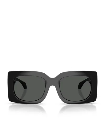 Versace Square Sunglasses In Black
