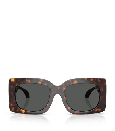 Versace Square Sunglasses In Brown