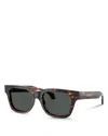 Versace Square Sunglasses, 52mm In Havana