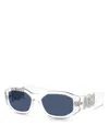 Versace Square Sunglasses, 53mm In Crystal