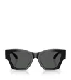 Versace Ve4492u Square Logo-print Sunglasses In Black
