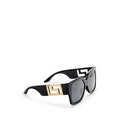 Versace Square Sunglasses In Black