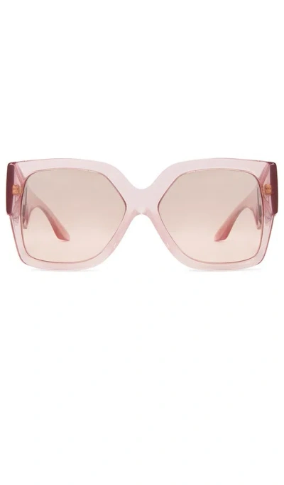 Versace Square Sunglasses In Pink