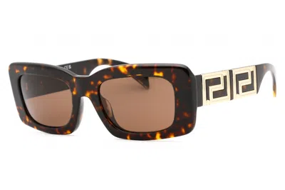 Pre-owned Versace Square Sunglasses/108/73 54) In Tortoise/brown (ve4444u