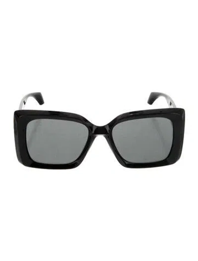 Pre-owned Versace Square Tinted Sunglasses In Black