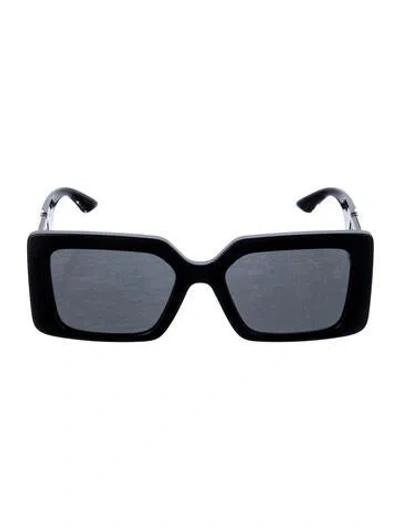 Pre-owned Versace Square Tinted Sunglasses In Black