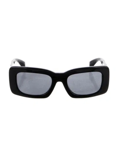 Pre-owned Versace Square Tinted Sunglasses In Black