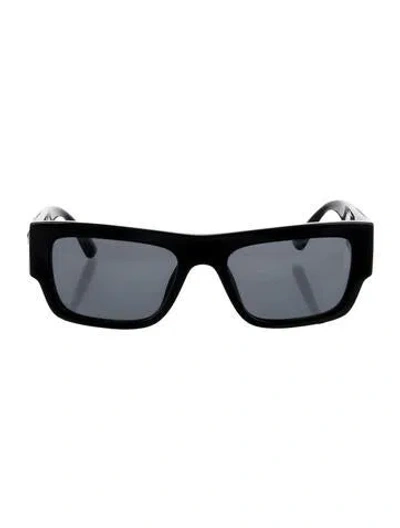 Pre-owned Versace Square Tinted Sunglasses In Black